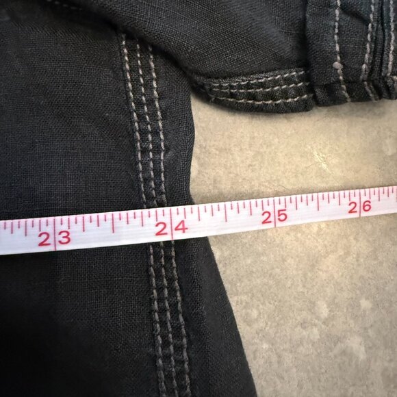 Tommy Bahama Jeans Black Short Sleeve Linen Shirt – Size Large - Picture 8 of 8